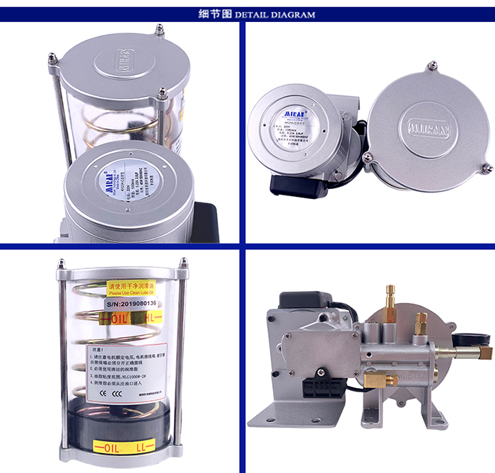 米朗MGH-1202-100T PLC型半自動(dòng)黃油泵產(chǎn)品及尺寸圖