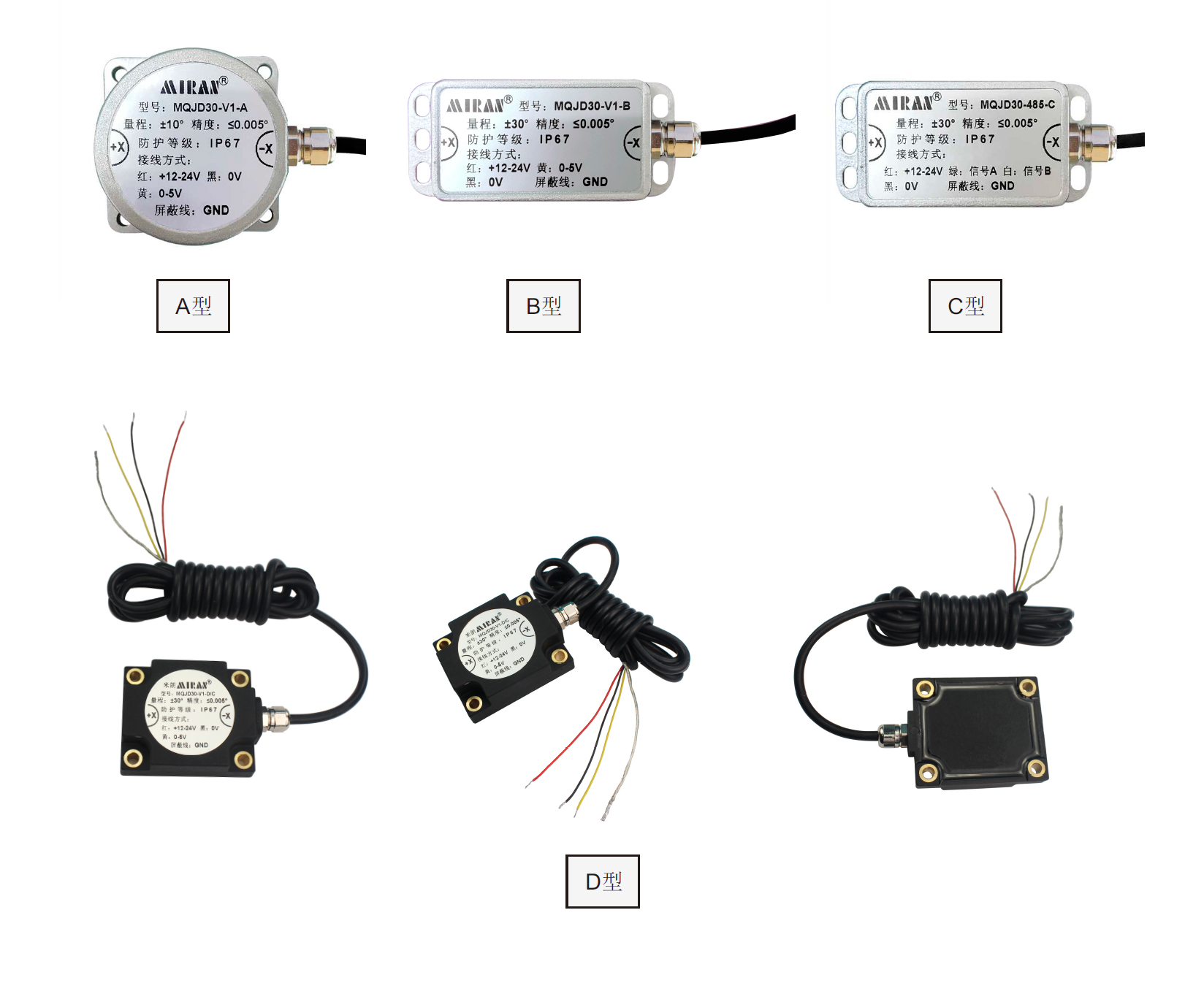 MIRAN米朗科技傾角傳感器實物圖 MIRAN米朗科技傾角傳感器實物圖