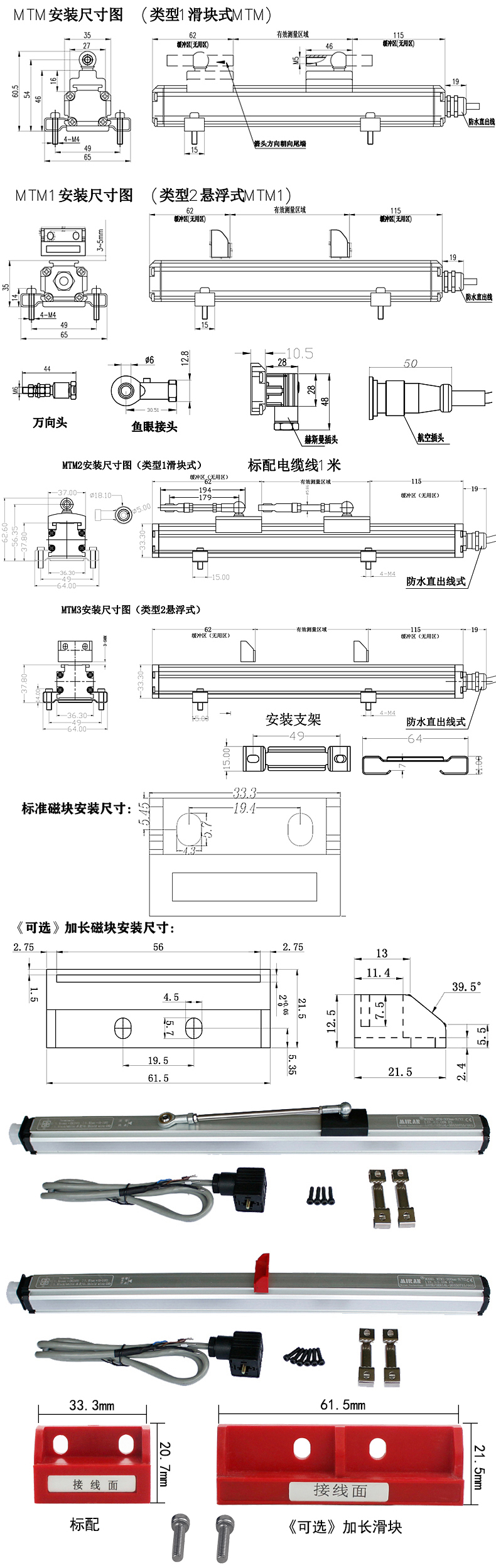MTM/MTM1（本安型）磁致伸縮位移傳感器